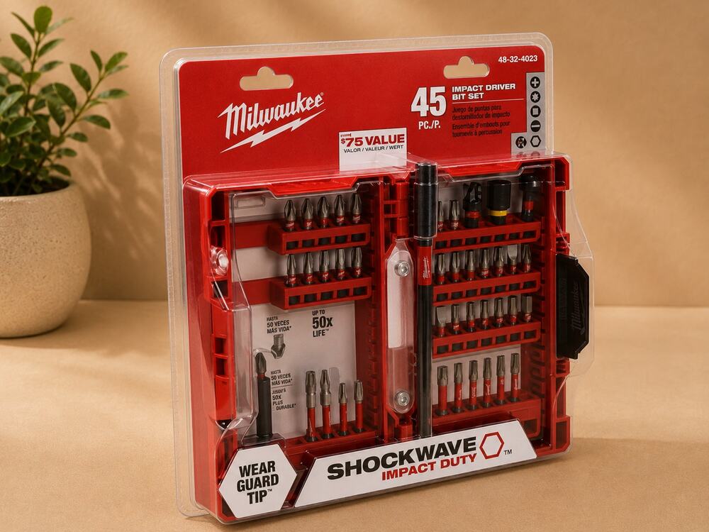 NWT SHOCKWAVE Impact Duty 45-Piece Alloy Steel Screwdriver Bit Set